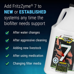Bacterias nitrificantes específicas para agua dulce en FritzZyme 7.