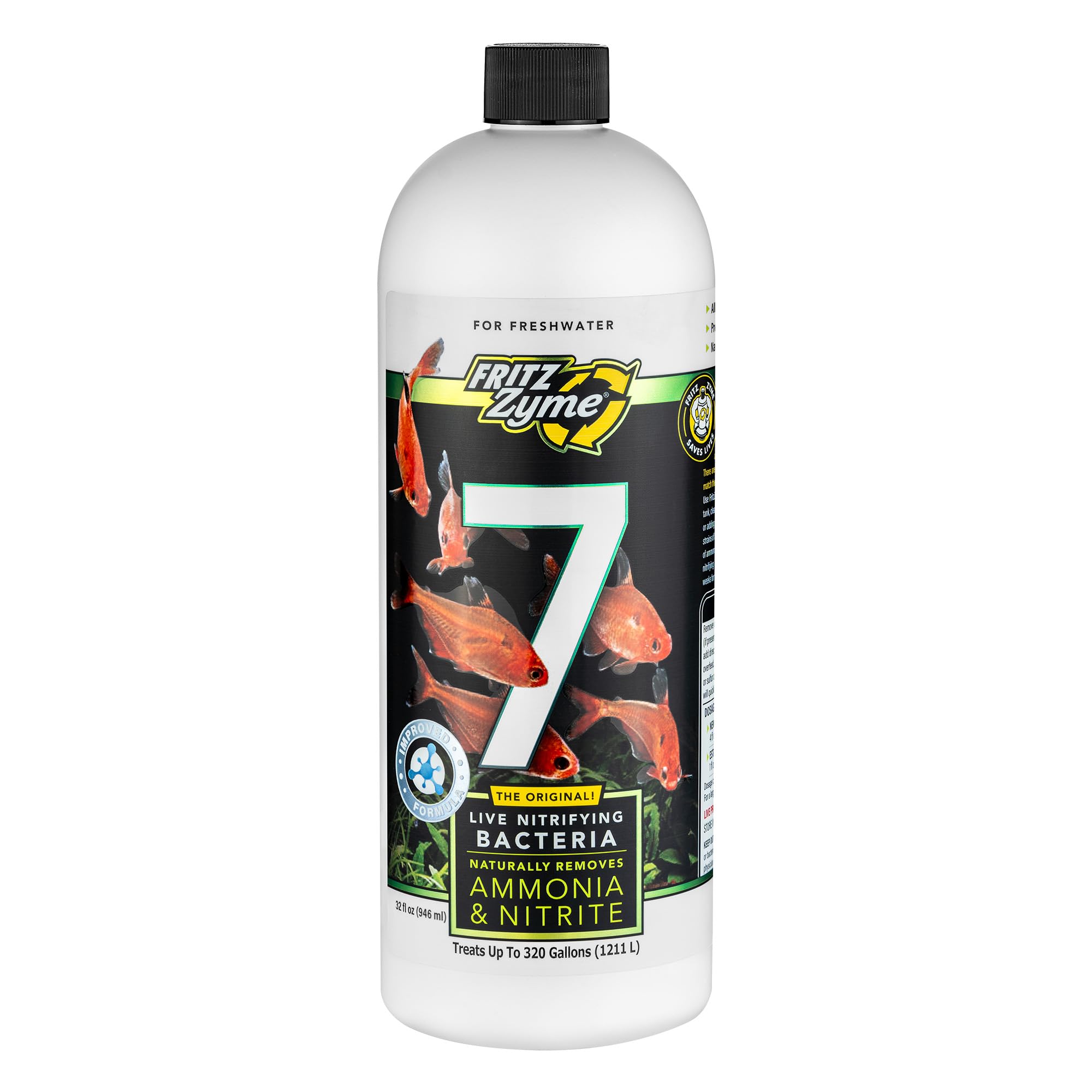 FritzZyme 7 bacterias vivas para acuario dulce reducen amoníaco.
