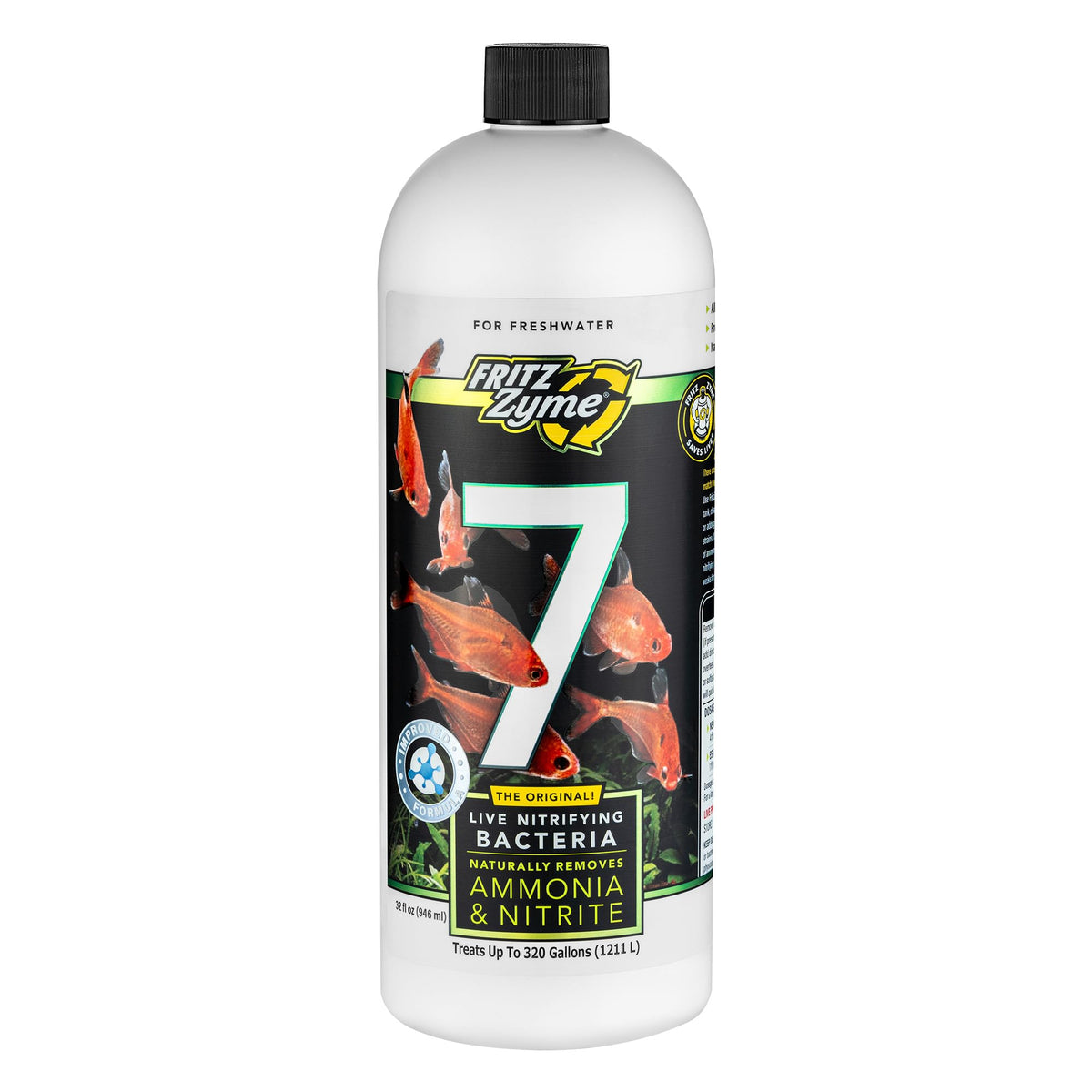 FritzZyme 7 bacterias vivas para acuario dulce reducen amoníaco.