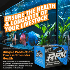 Ajuste de pH con Fritz Aquatics Reef Pro Mix para acuarios estables.