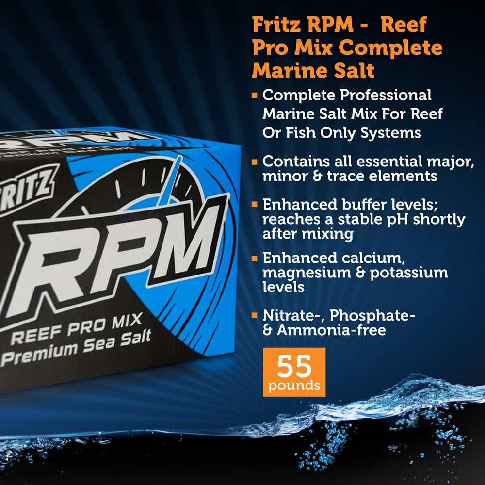 Fritz Aquatics Reef Pro Mix: ingredientes clave para una agua marina estable.