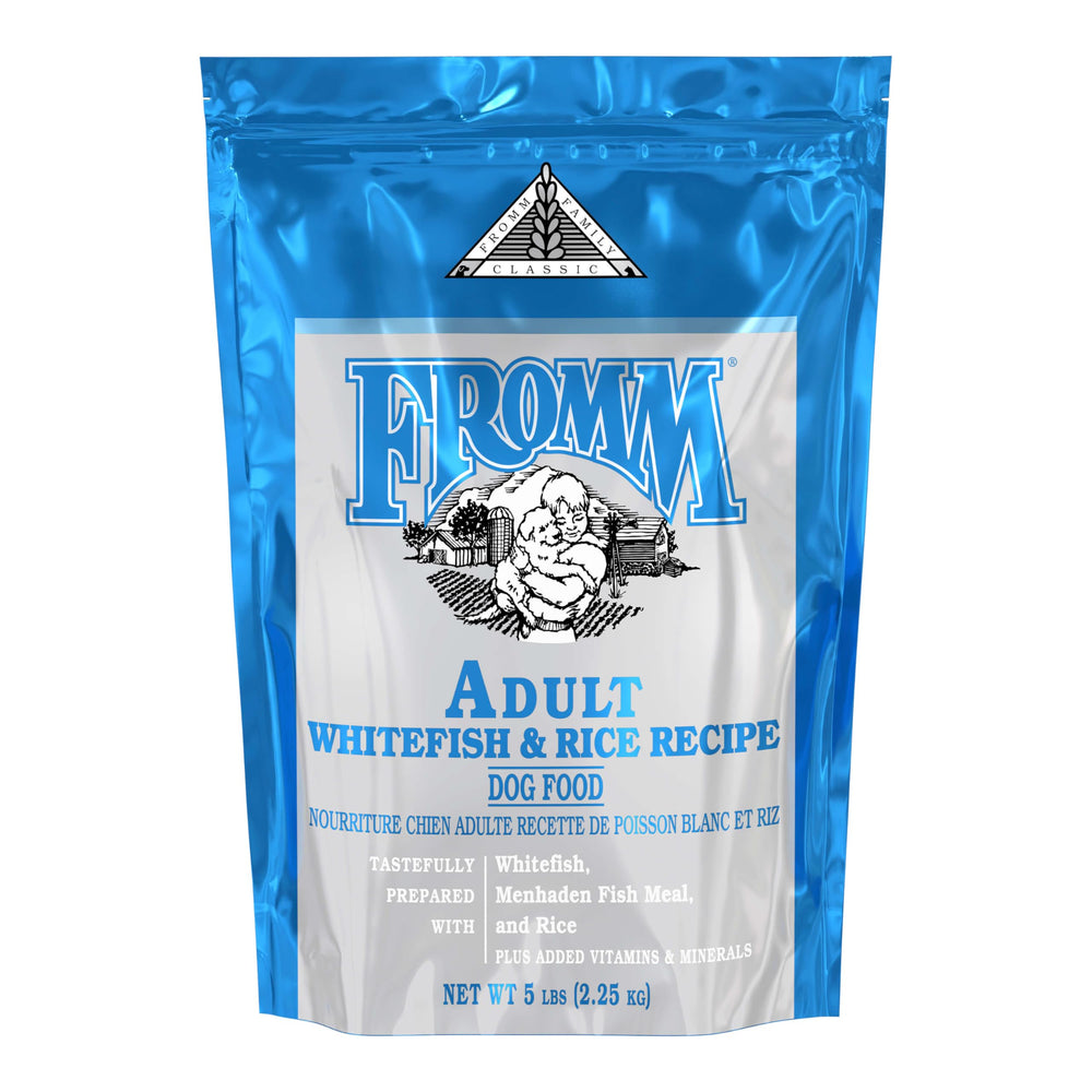 Fromm Clasico adulto con pescado blanco y arroz, bolsa de 5 lb para perros