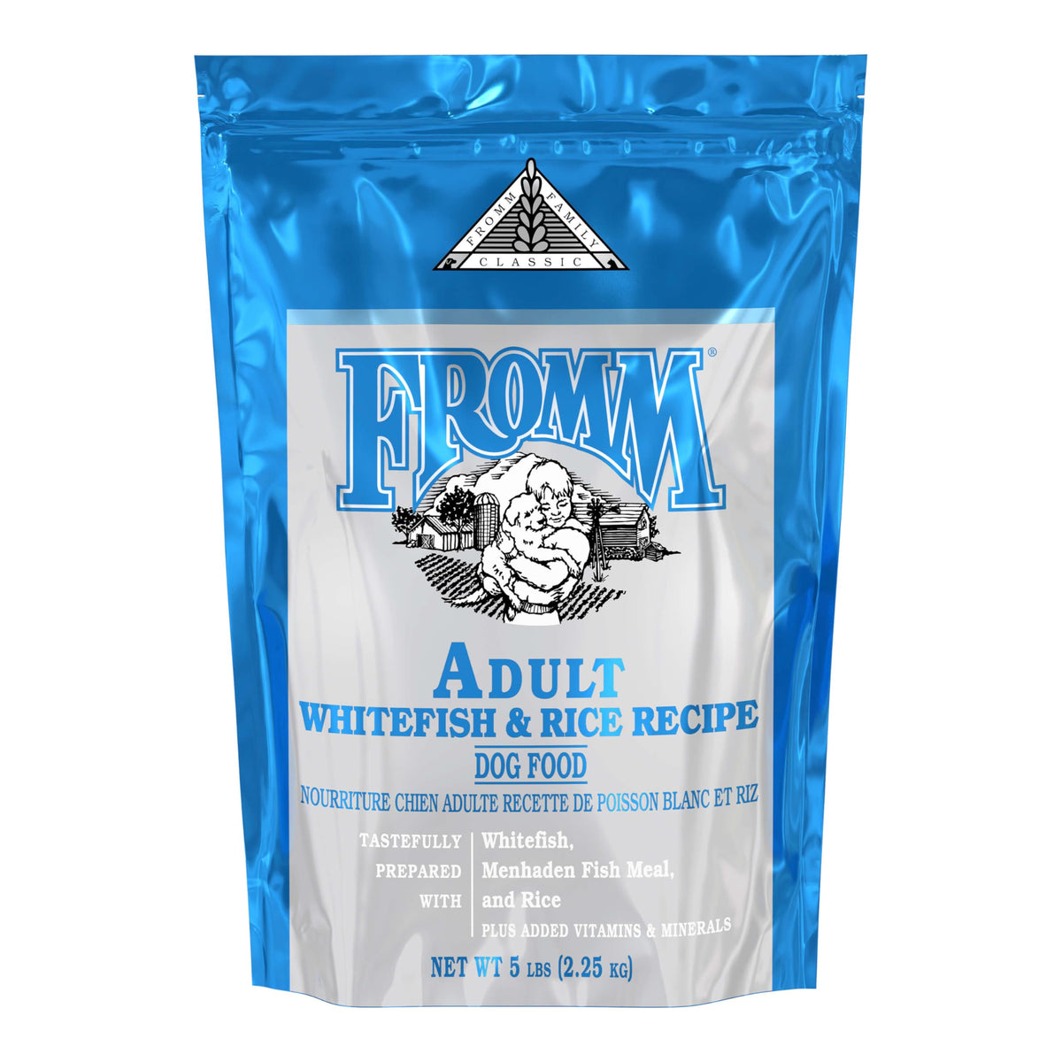 Fromm Clasico adulto con pescado blanco y arroz, bolsa de 5 lb para perros