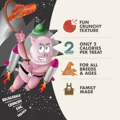 Fromm Crunchy Os Bacon Blasters, golosina sabrosa para perros de todas las edades.