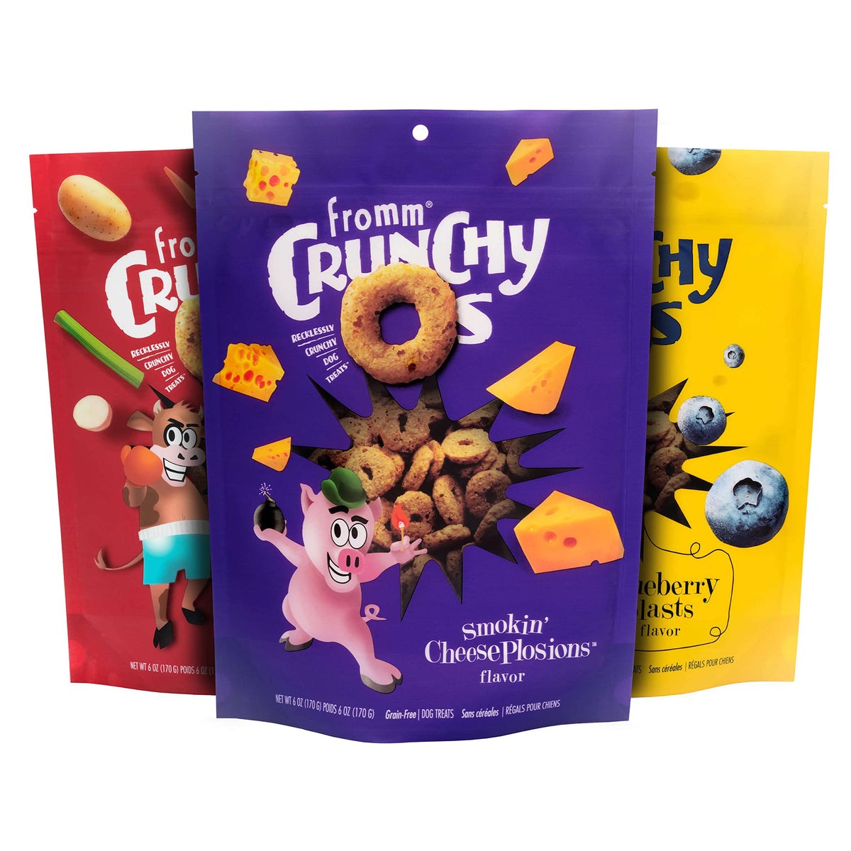 Fromm Crunchy Os pack de muestras de res para probar sabores