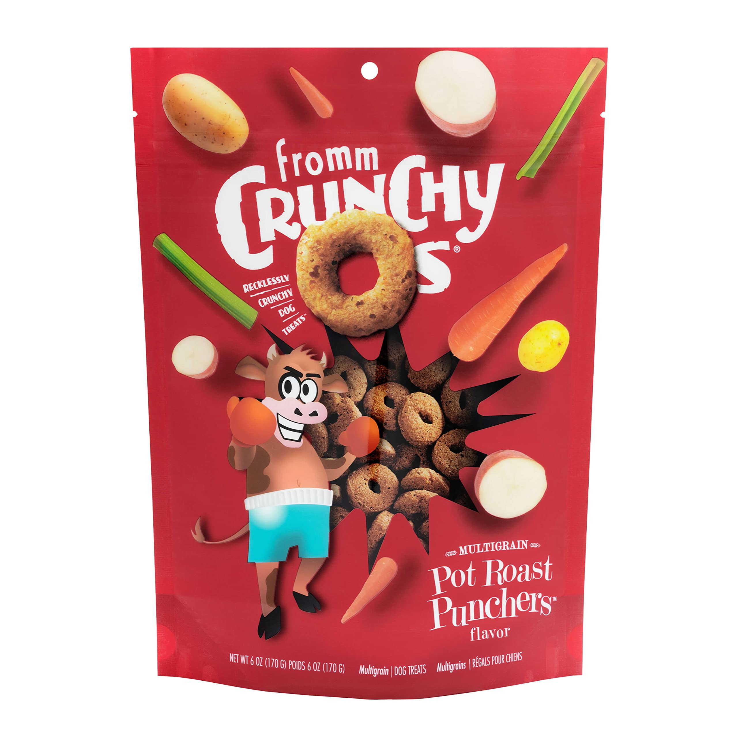 Fromm Crunchy Os Pot Roast Punchers en bolsa de 170 g, snack crujiente para premiar