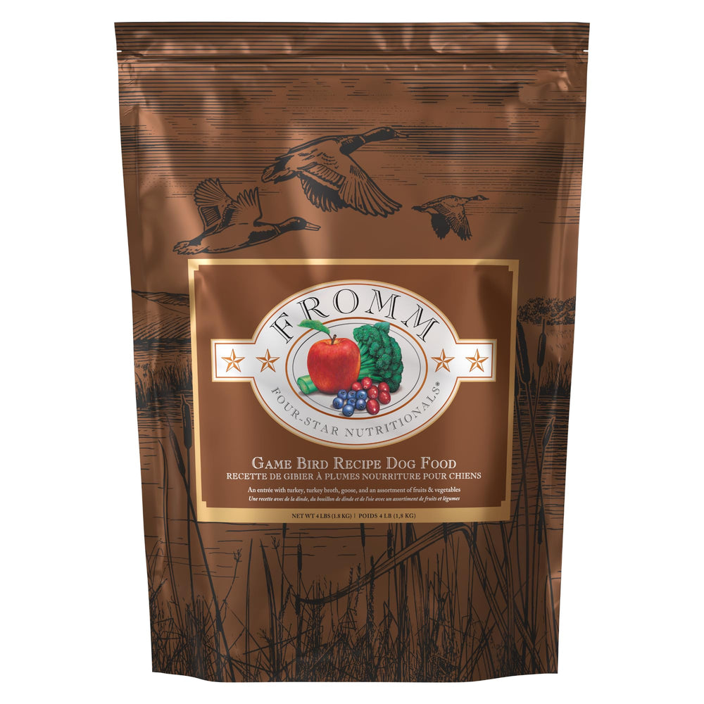 Fromm Cuatro Estrellas, alimento para perros con pavo, fuente de proteína sabrosa para perros.