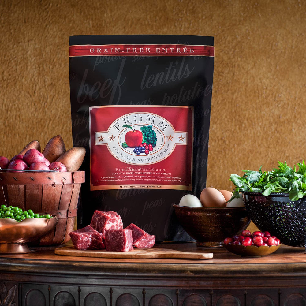 Fromm Cuatro Estrellas Nutricionales, recetas intercambiables para variar cada comida.