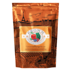 Fromm Four-Star Nutritionals croquetas de pollo con queso, sabor agradable para perros activos.