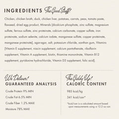 Ingredientes clave: pollo, pato y verduras en paté Fromm para perros.