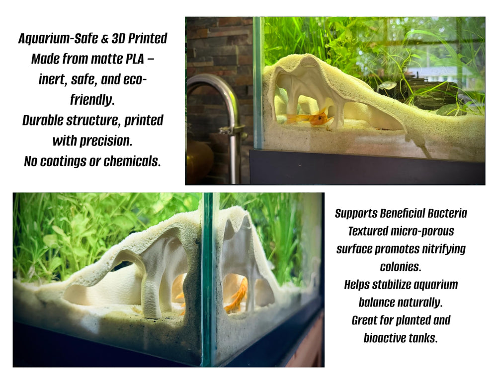 FROSTO decoración acuario natural aporta estética realista y armonía con el sustrato