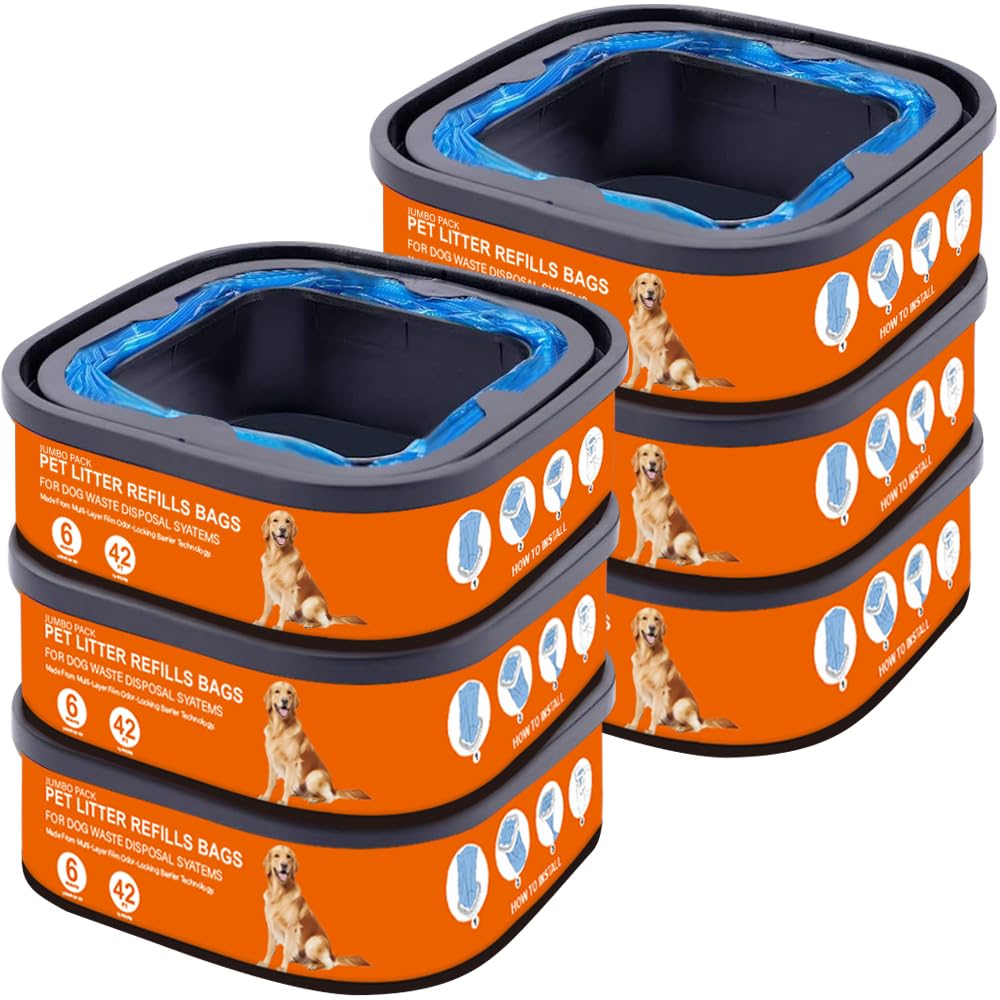 Bolsas FRTKYGY Genie 42 ft para desechos de perro, compatibles y duraderas