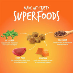 Fruitables sabor atún para gatos, snack saludable con proteínas.