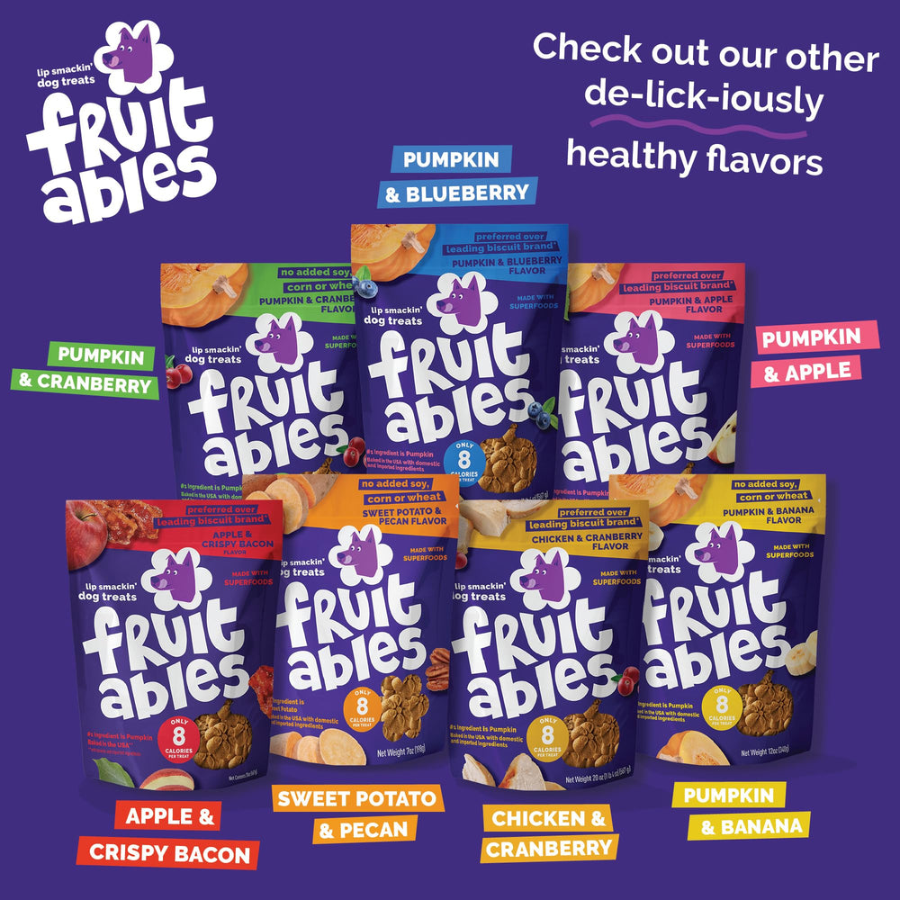Fruitables Pumpkin Blueberry 7oz: antioxidantes naturales y vitaminas en cada crujido.