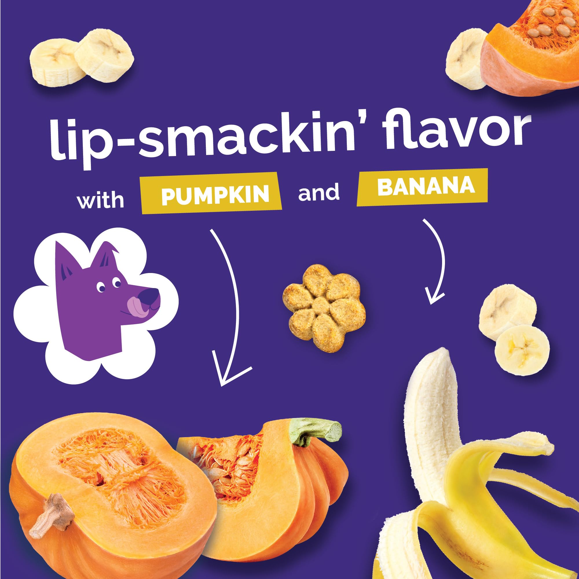 Lote Fruitables de cuatro sabores, variedad para perros y sus gustos.