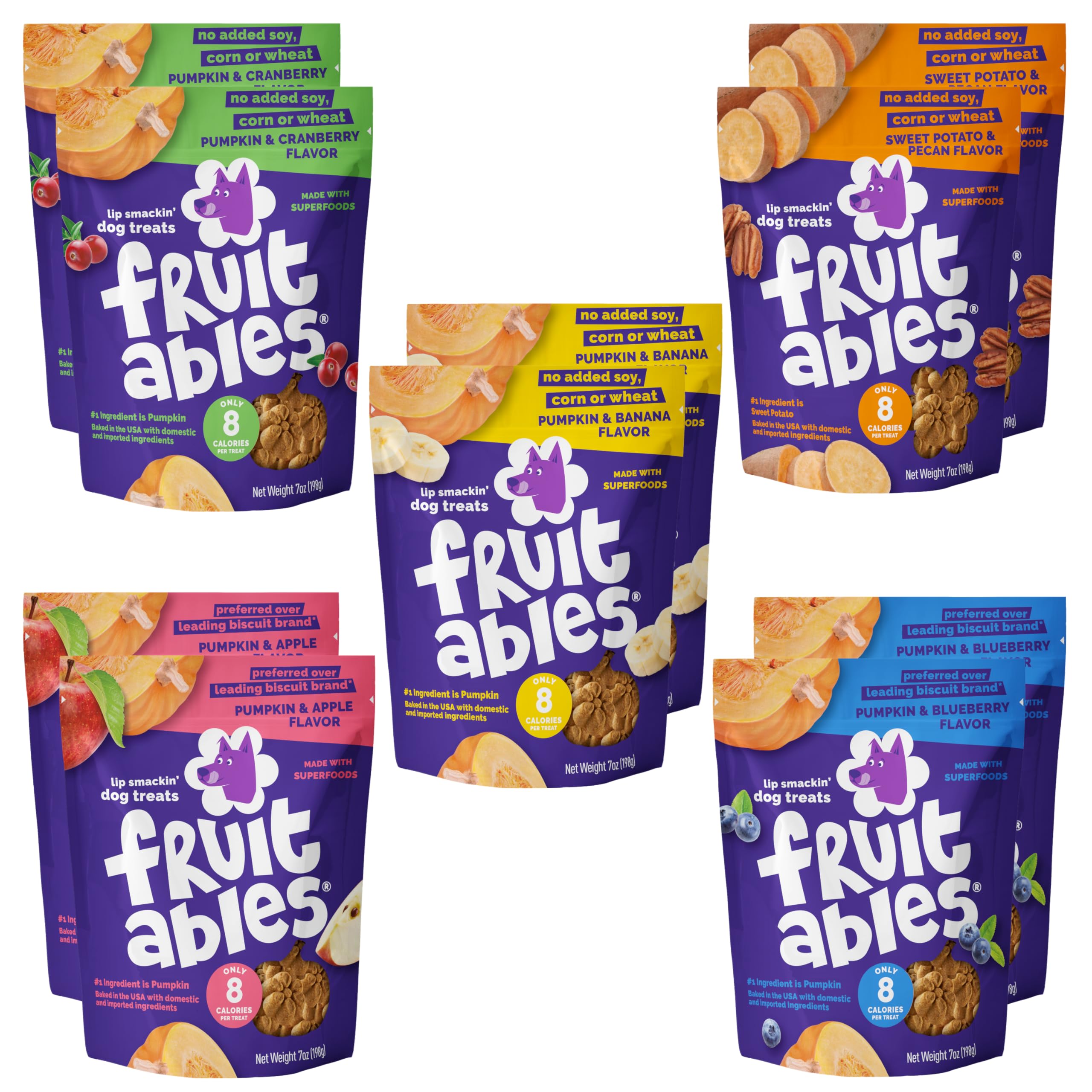 Premios Fruitables calabaza-manzana, sabor atractivo para premiar entrenamientos