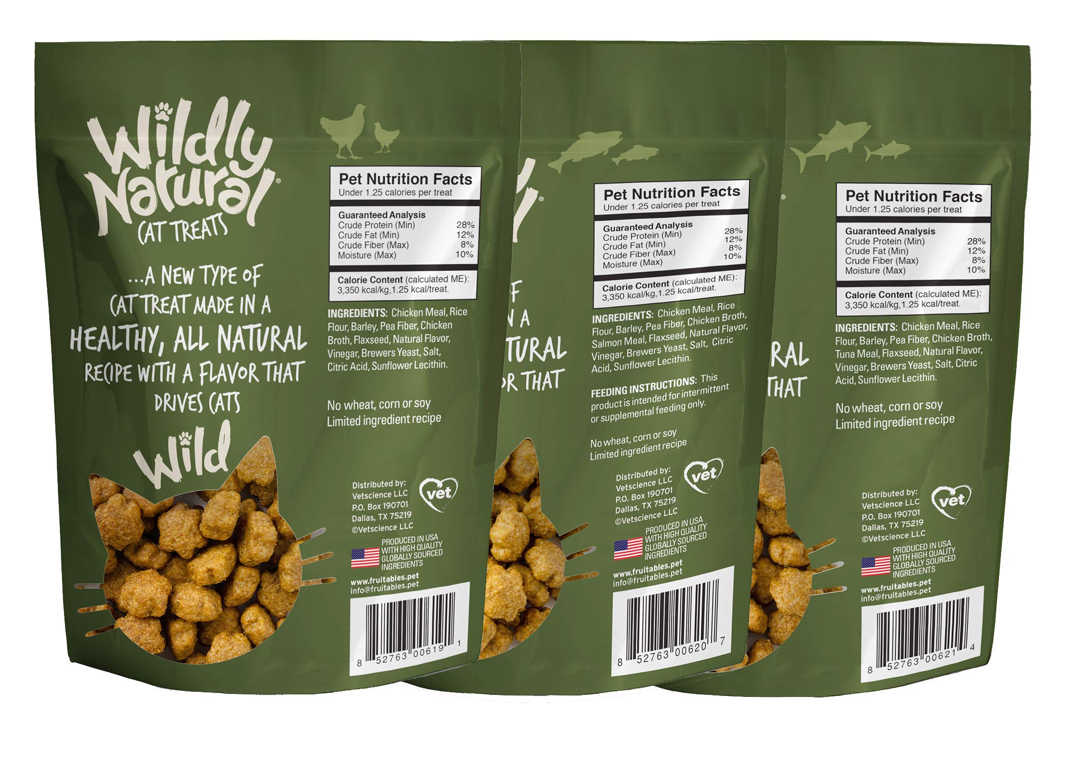 Fruitables tratos para gatos atún con interior desmenuzado sabroso