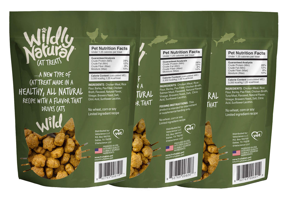 Fruitables tratos para gatos atún con interior desmenuzado sabroso
