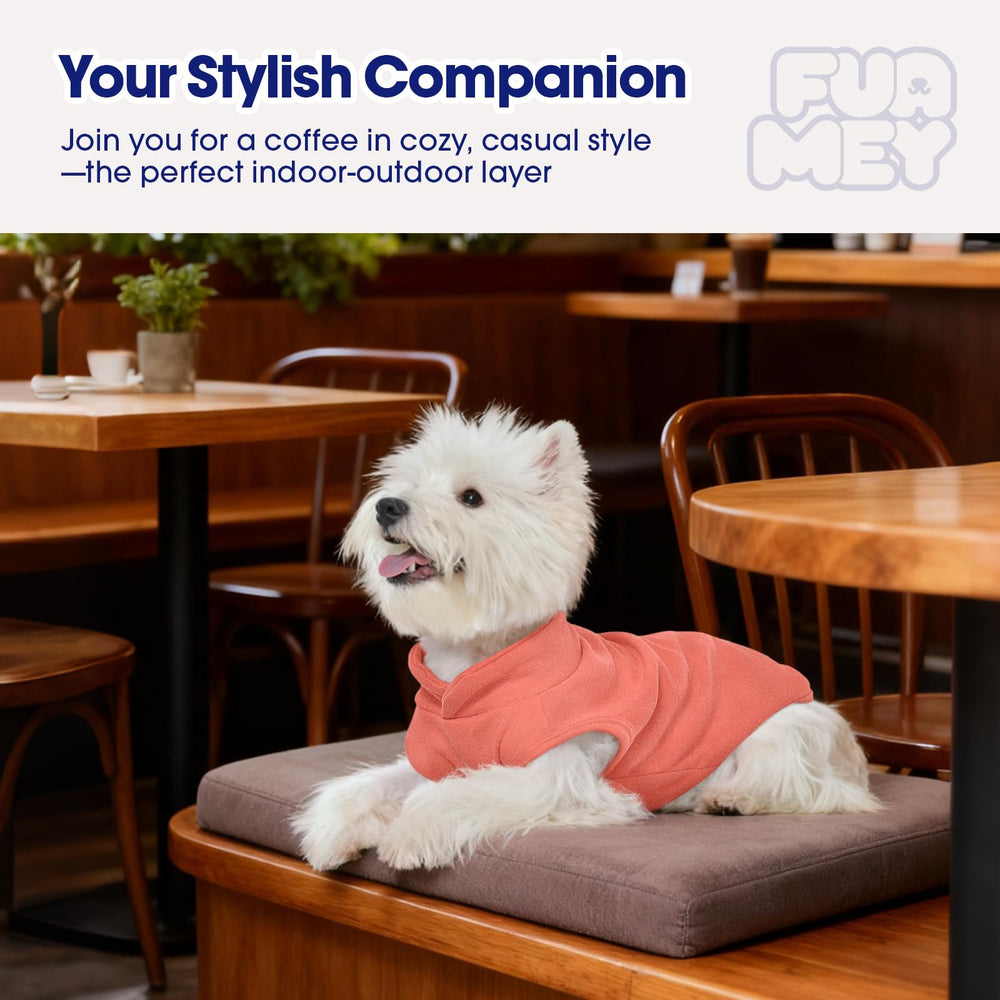 Textura suave FUAMEY en chaleco para perros pequeños, comodidad diaria