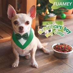 FUAMEY corbatín para perro con cierre Velcro, fácil de poner y ajustar.