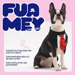 FUAMEY Panuelo con Corbatín para Perro, perfecto para bodas, cumpleaños y sesiones de fotos.