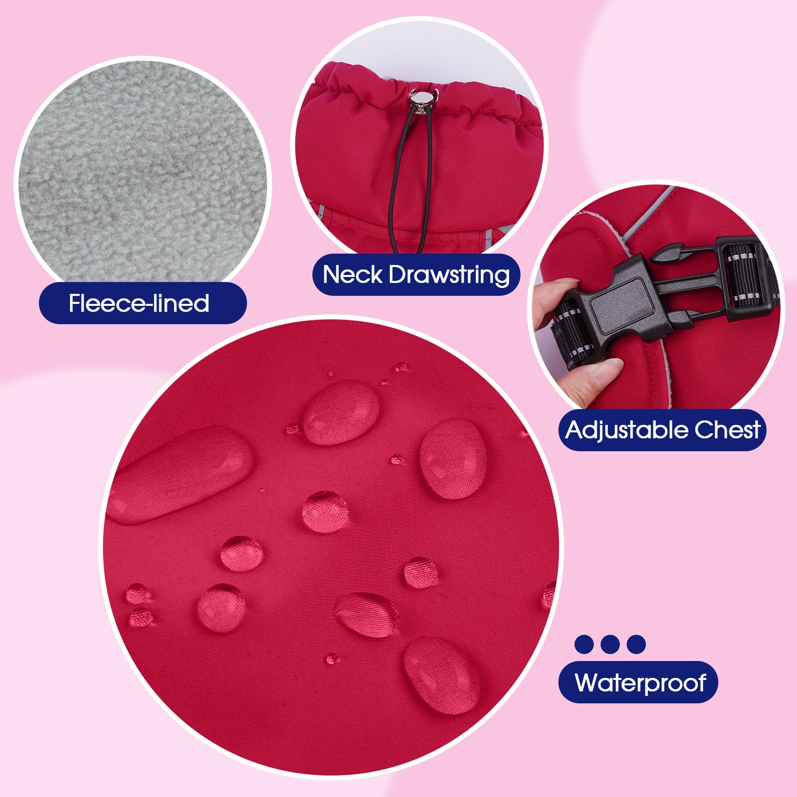 FUAMEY chaqueta tamaño 3XL para perros grandes, ajuste cómodo.