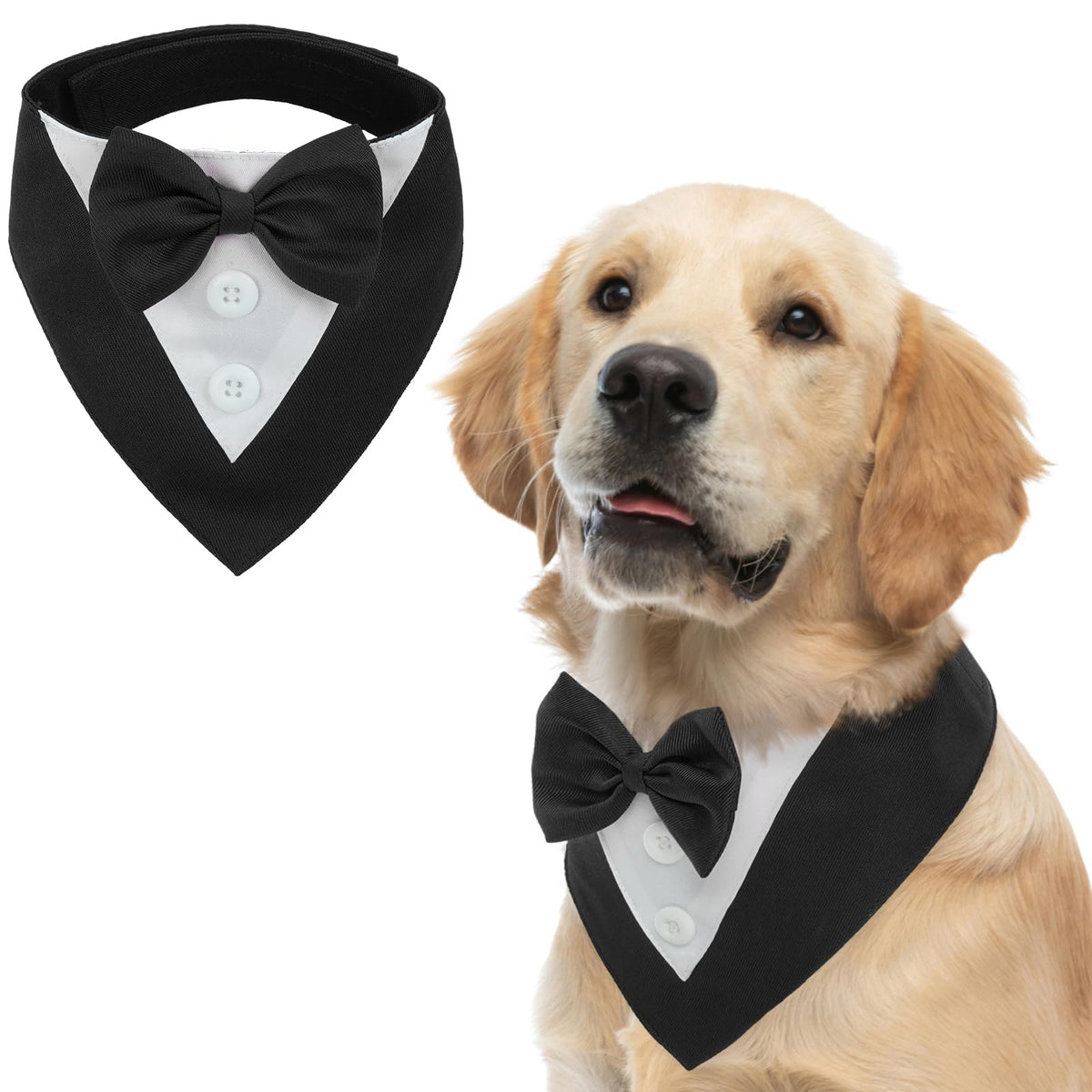 FUAMEY esmoquin formal para perros grandes, ideal para eventos elegantes.