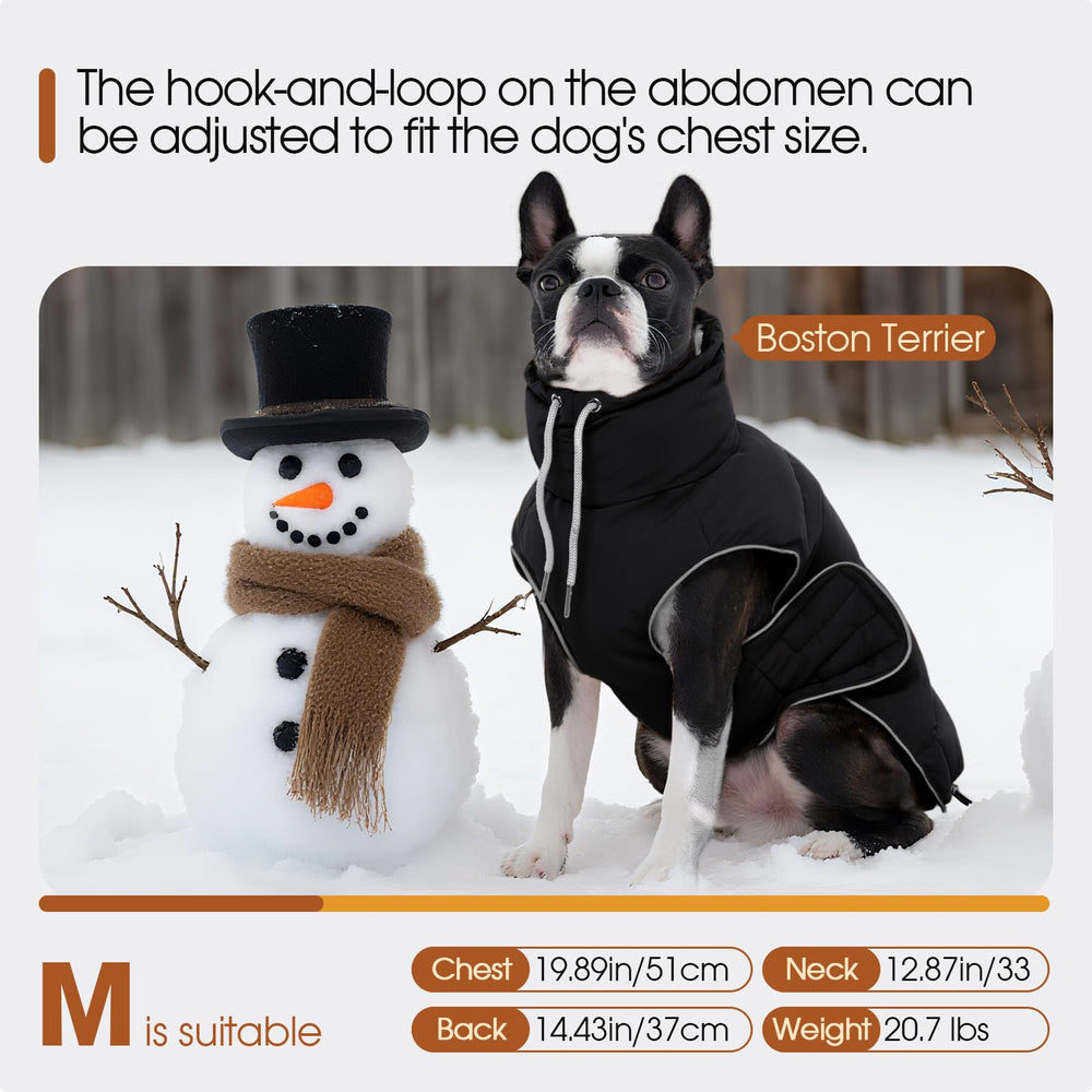 FUAMEY chaqueta puffer, cuello alto para retener calor.