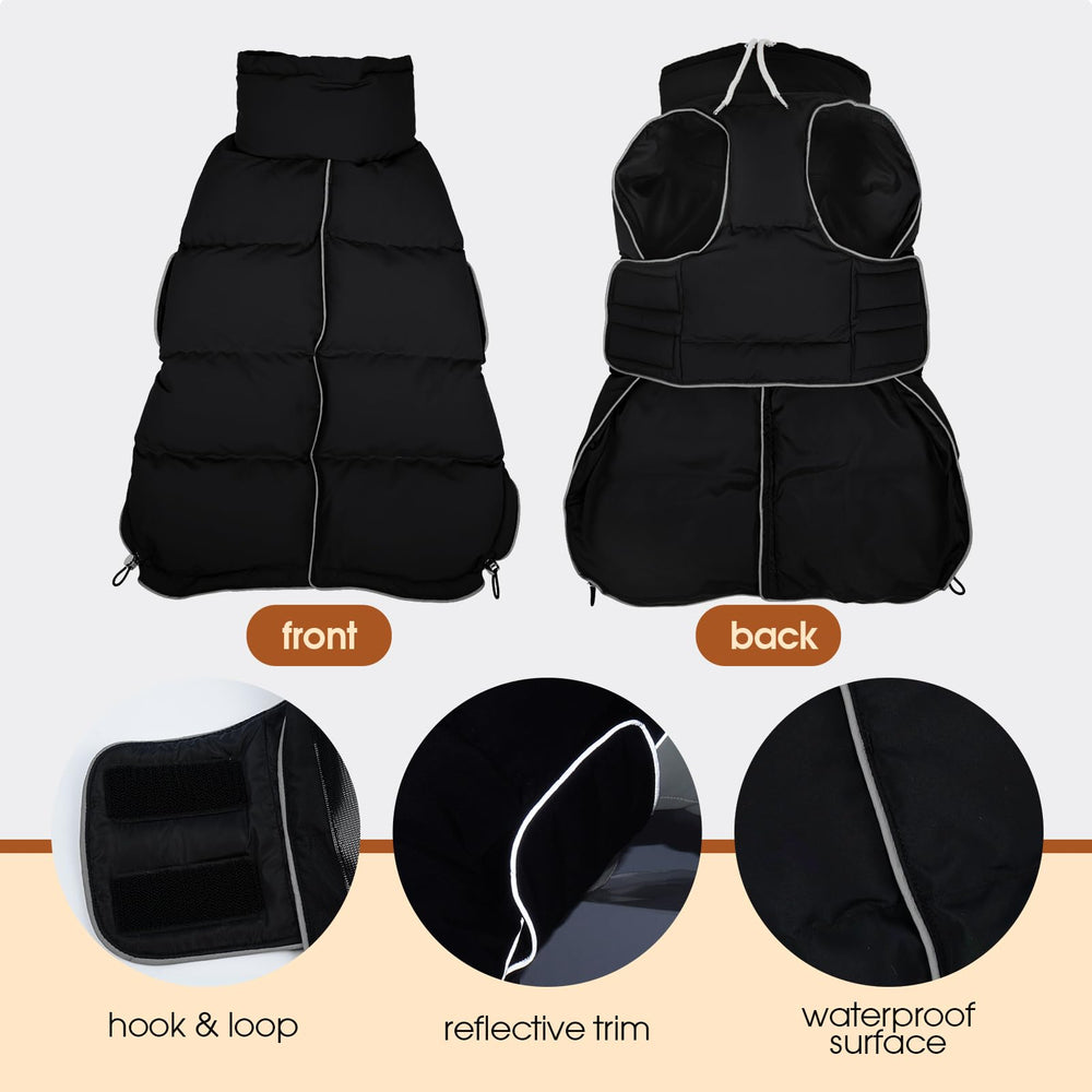 FUAMEY chaqueta puffer para perros medianos, opción cálida para invierno.