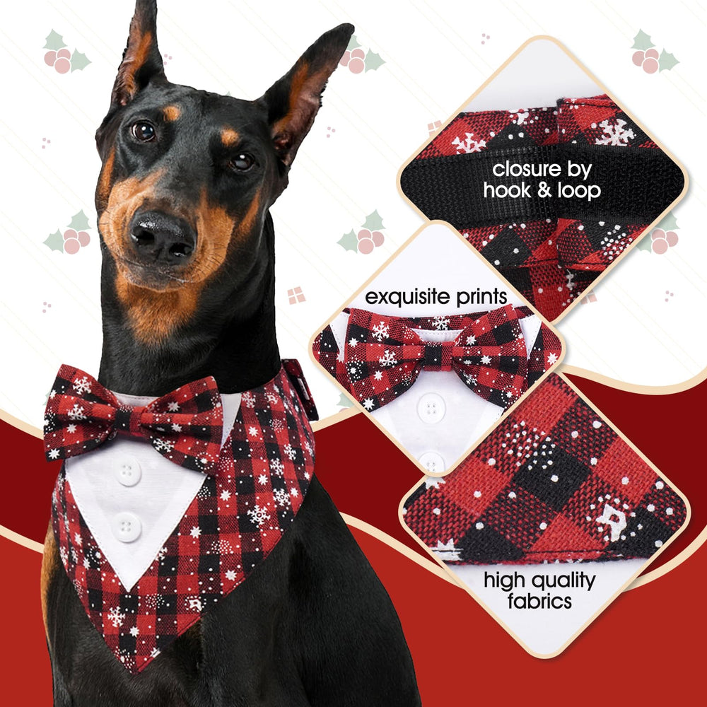 FUAMEY tuxedo con lazo Detalle para realzar el estilo del perro