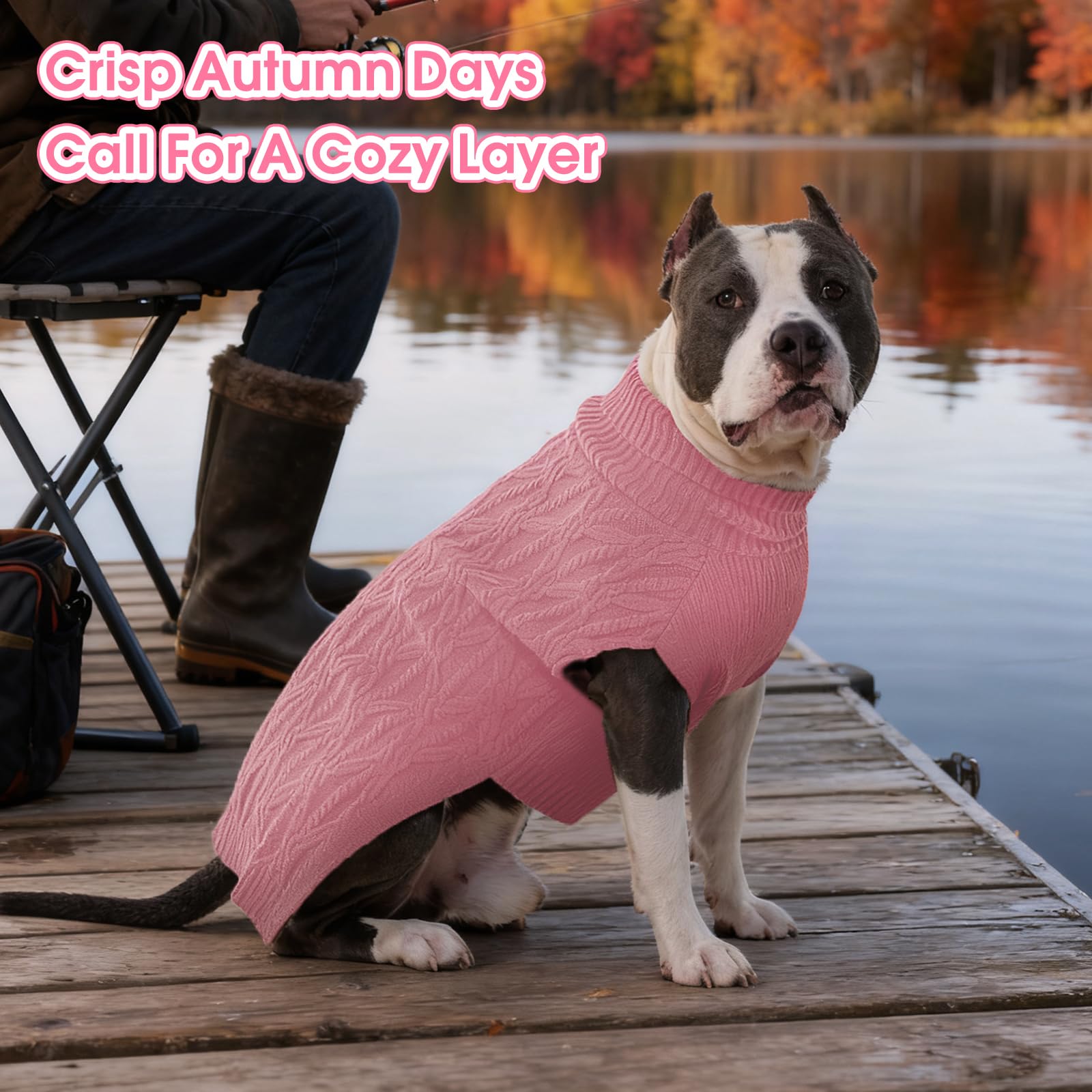FUAMEY pullover suave para perros, pensado para días fríos.