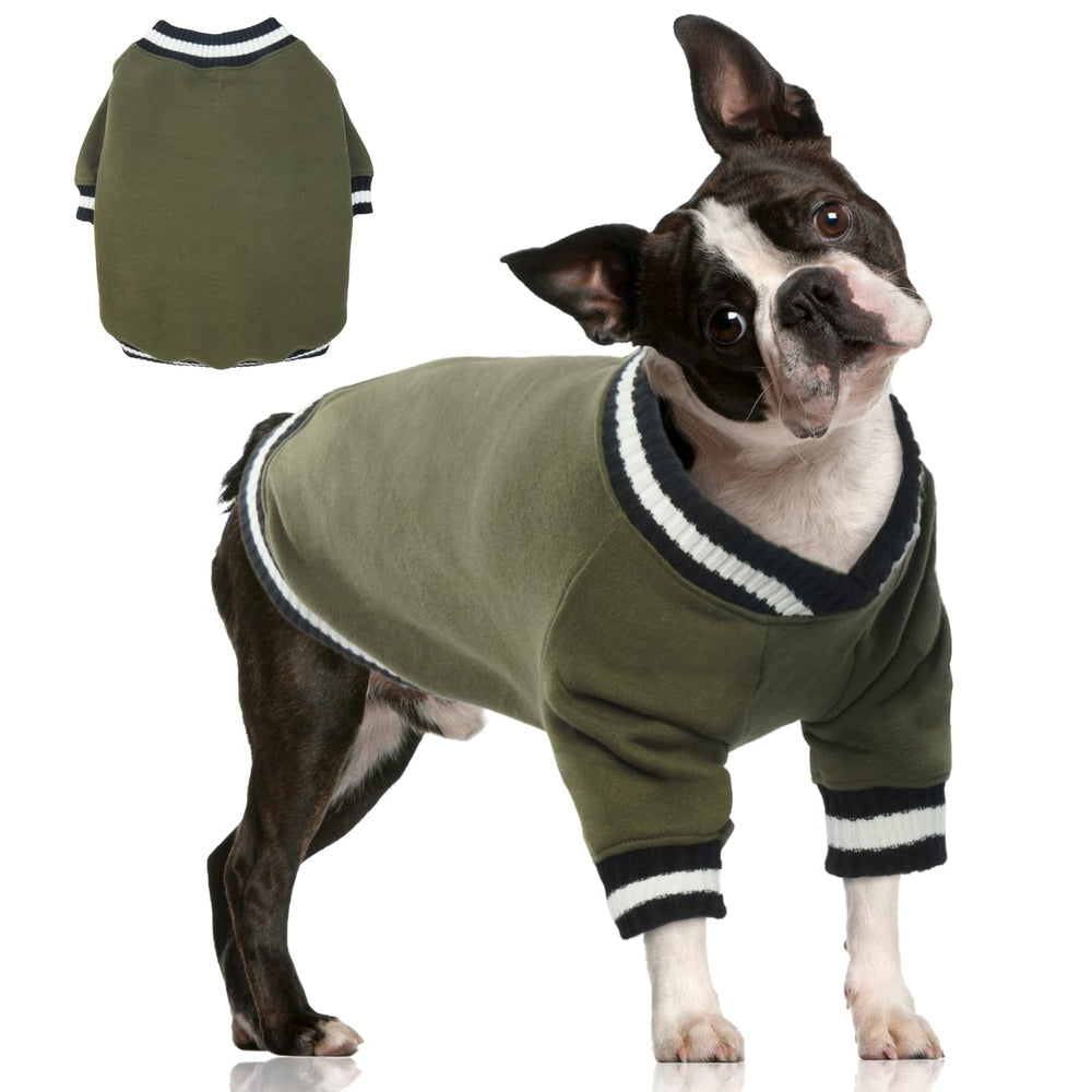FUAMEY Pullover sudadera para perro frente cálido y cómodo para paseos fríos.