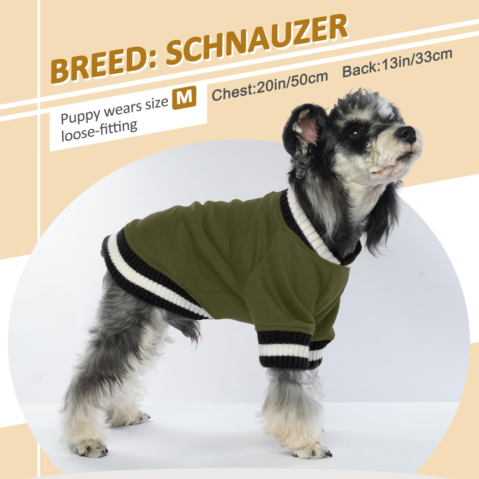 FUAMEY Pullover sudadera para perro interior peluche tacto suave para descanso.