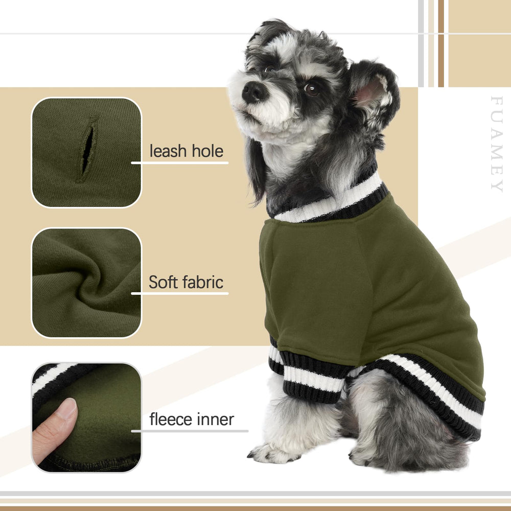 FUAMEY Pullover sudadera para perro tallas disponibles para perros pequeños y medianos.