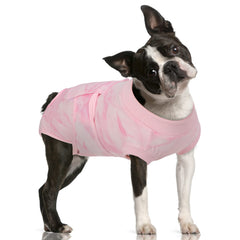 FUAMEY Recovery Suit para perros postoperatorio rosado, cómodo y protector