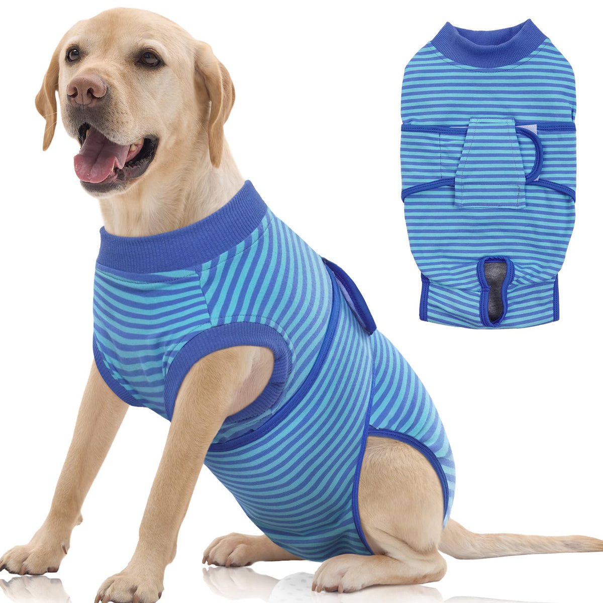 FUAMEY Recovery Suit para perros tras cirugía, cómodo postoperatorio.
