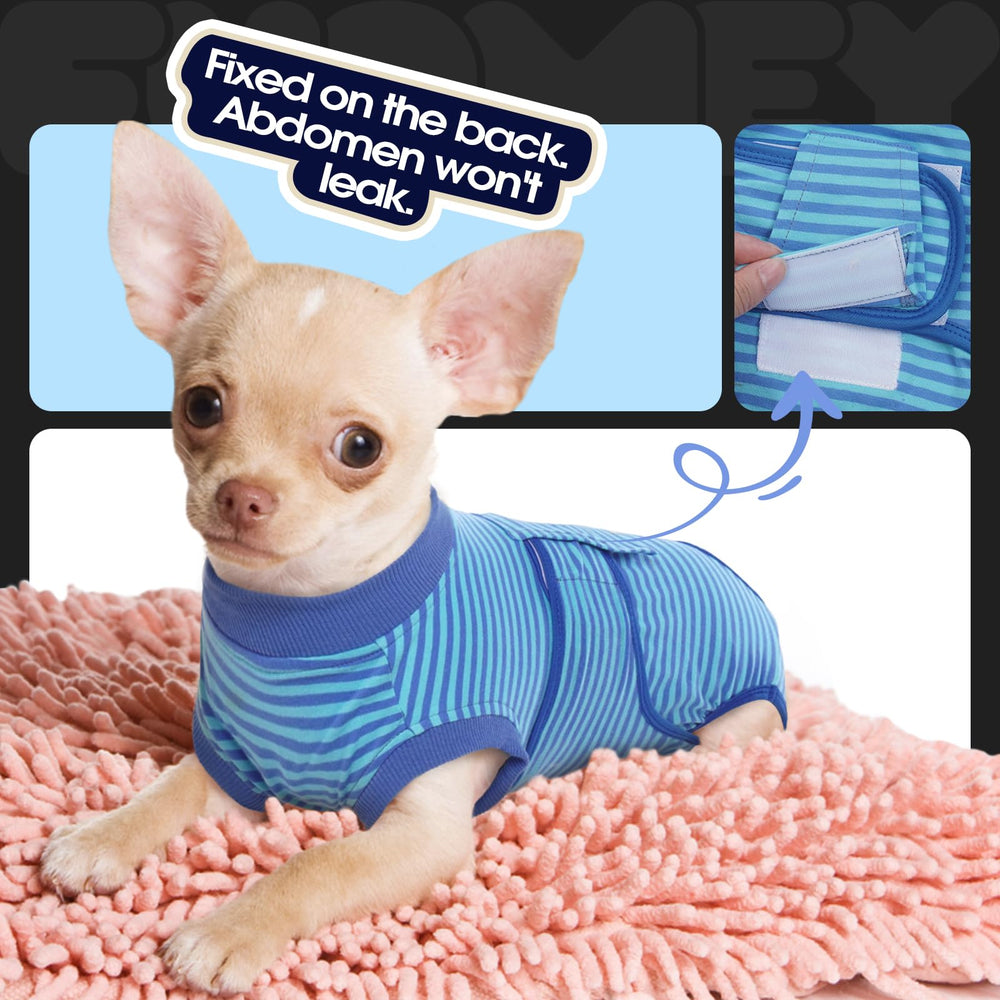 FUAMEY Recovery Suit evita el collar, mantiene movilidad natural.