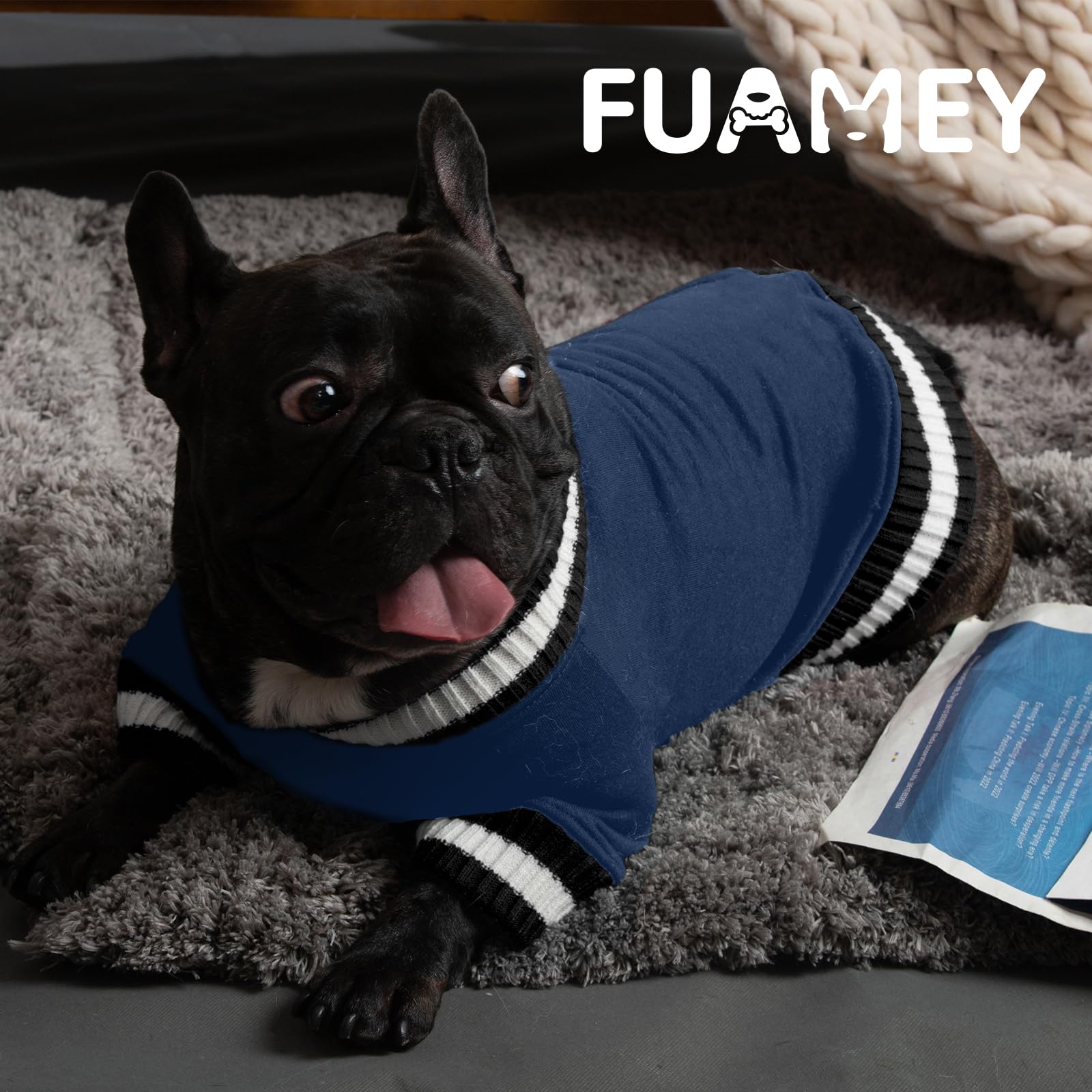 FUAMEY sudadera para perros, uso diario y descanso cómodo.