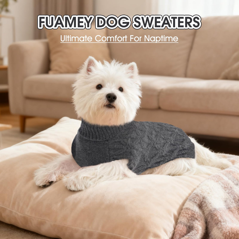 FUAMEY suéter de diseño clásico gris para casa y paseo