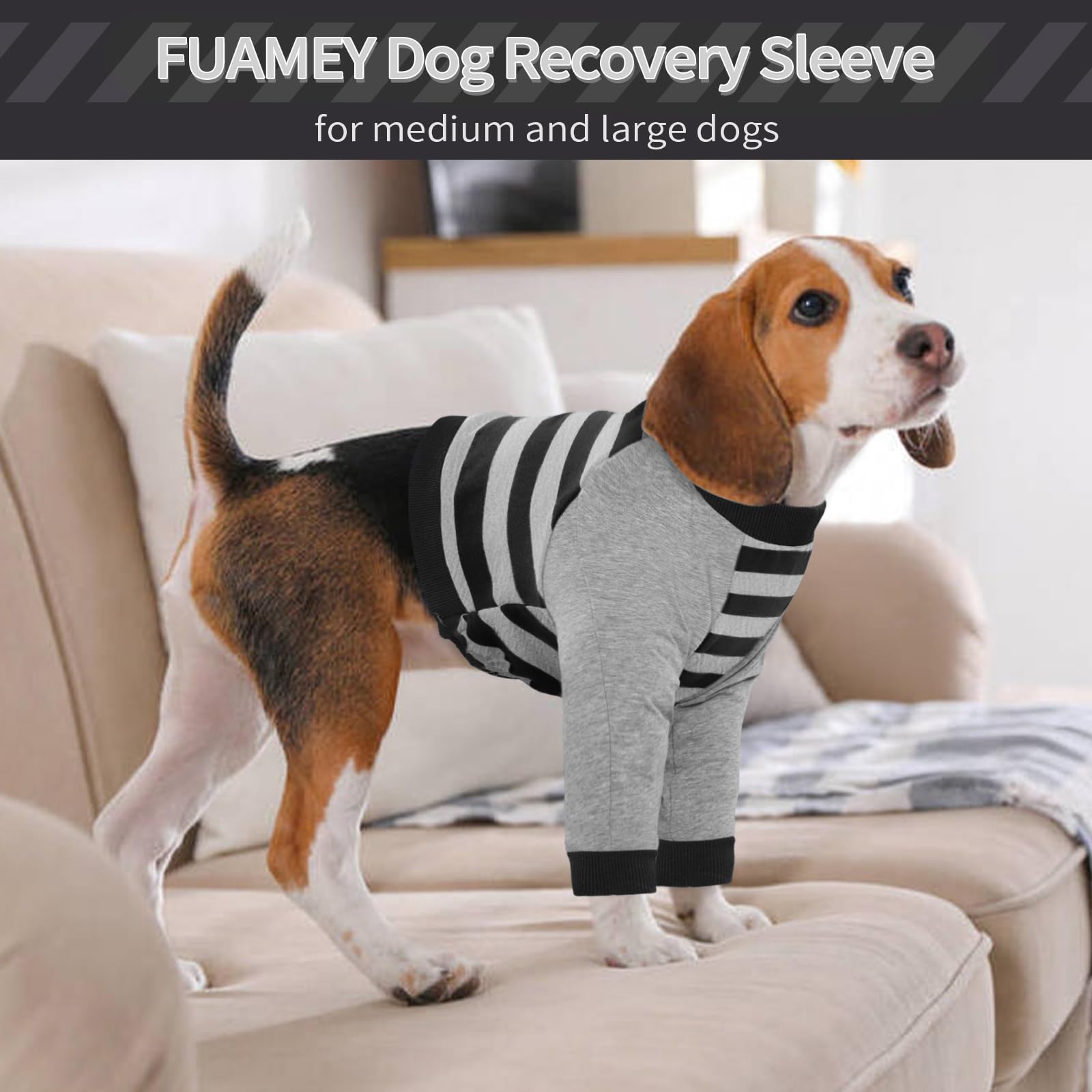 FUAMEY talla-3xl-perro ajusta a razas medianas y grandes.