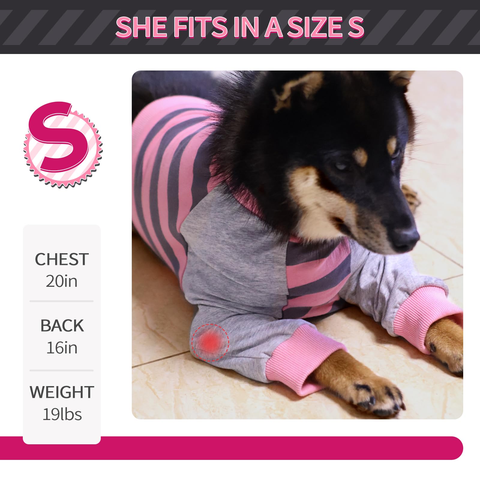 FUAMEY talla L para perros medianos y grandes, ajuste cómodo