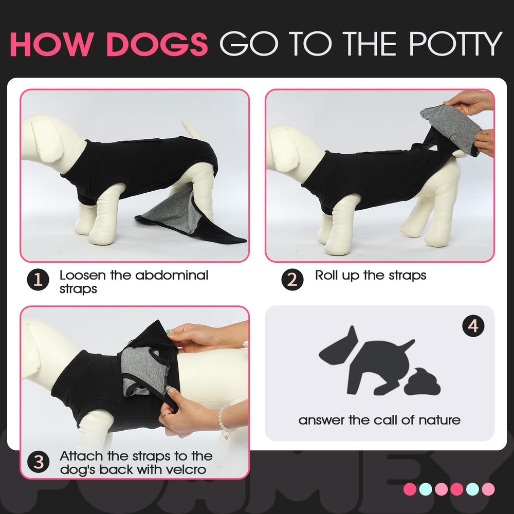 FUAMEY tejido de algodón elastico para perro, confort durante el uso