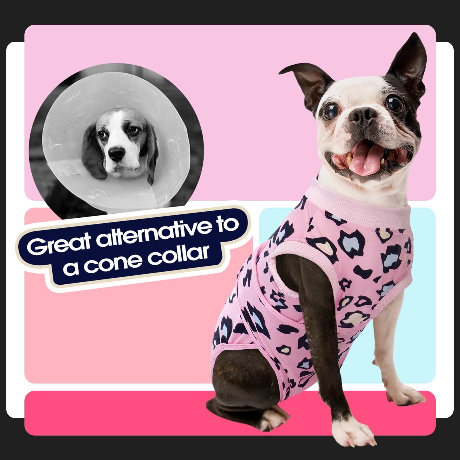 FUAMEY traje protector posoperatorio para perros, ideal para cuidado sensible