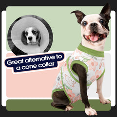 FUAMEY traje de recuperación para perros, tejido algodón, suave y cómodo.