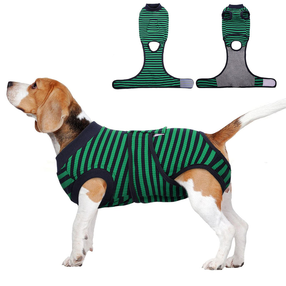 FUAMEY traje de recuperación para perros, frente, protege la herida y previene lamidos.
