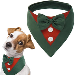 FUAMEY tuxedo para perro, look formal navideño, ajuste cómodo.