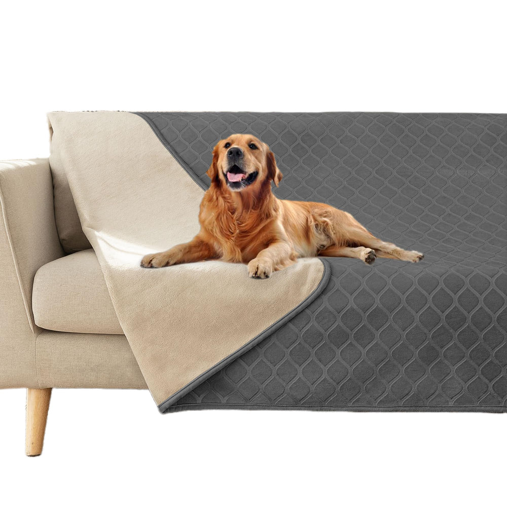 Fuguitex manta impermeable para perro protege el sofá con tacto suave.