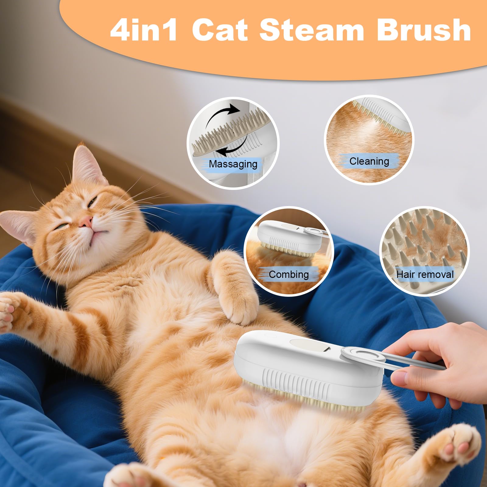 FUICZSN: cepillo-despelado-eficaz reduce pelo suelto en casa para gatos y perros.
