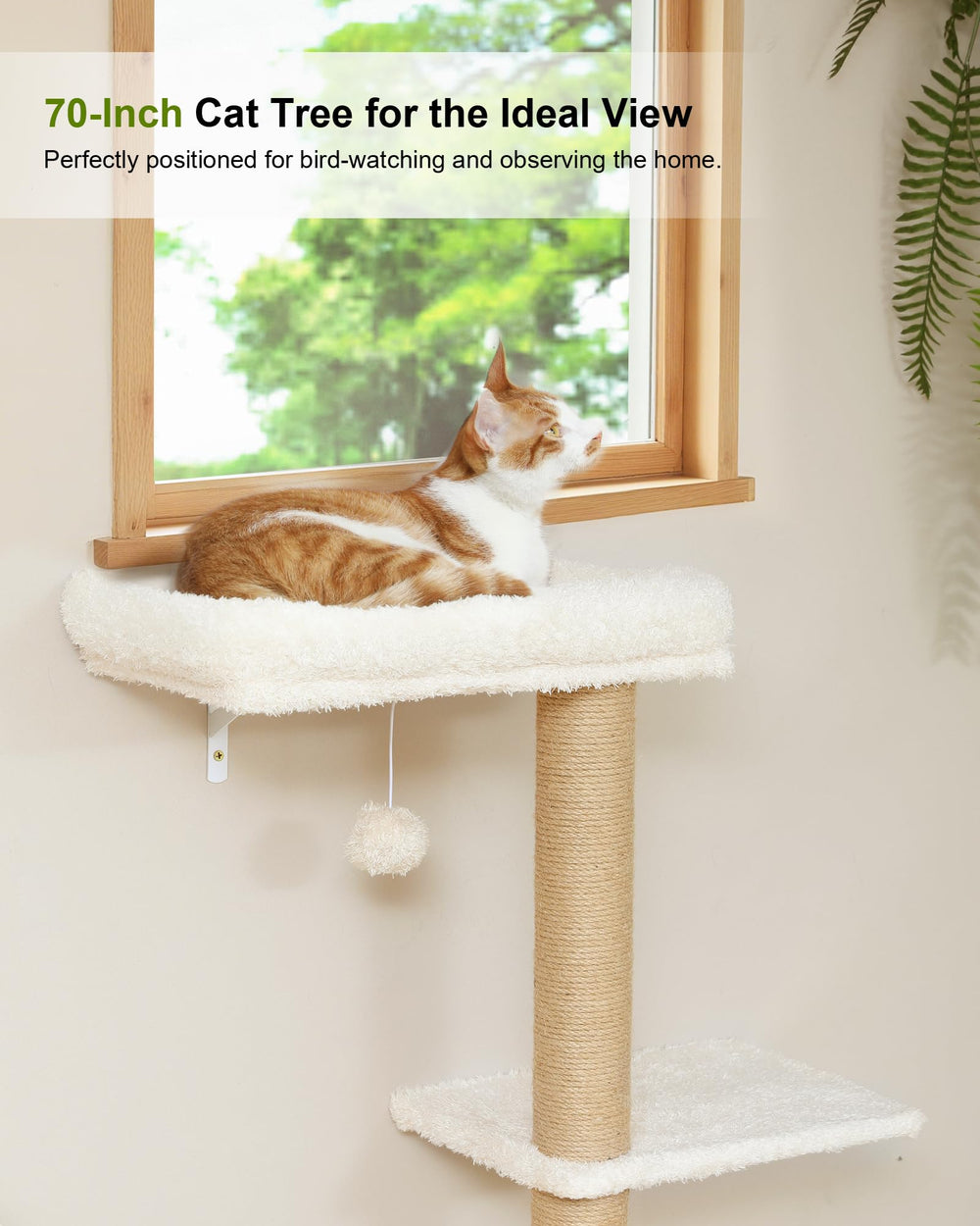 FUKUMARU arbol-gato-pared: estructura vertical para explorar y ejercitarse.