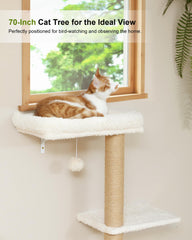 FUKUMARU arbol-gato-pared: estructura vertical para explorar y ejercitarse.